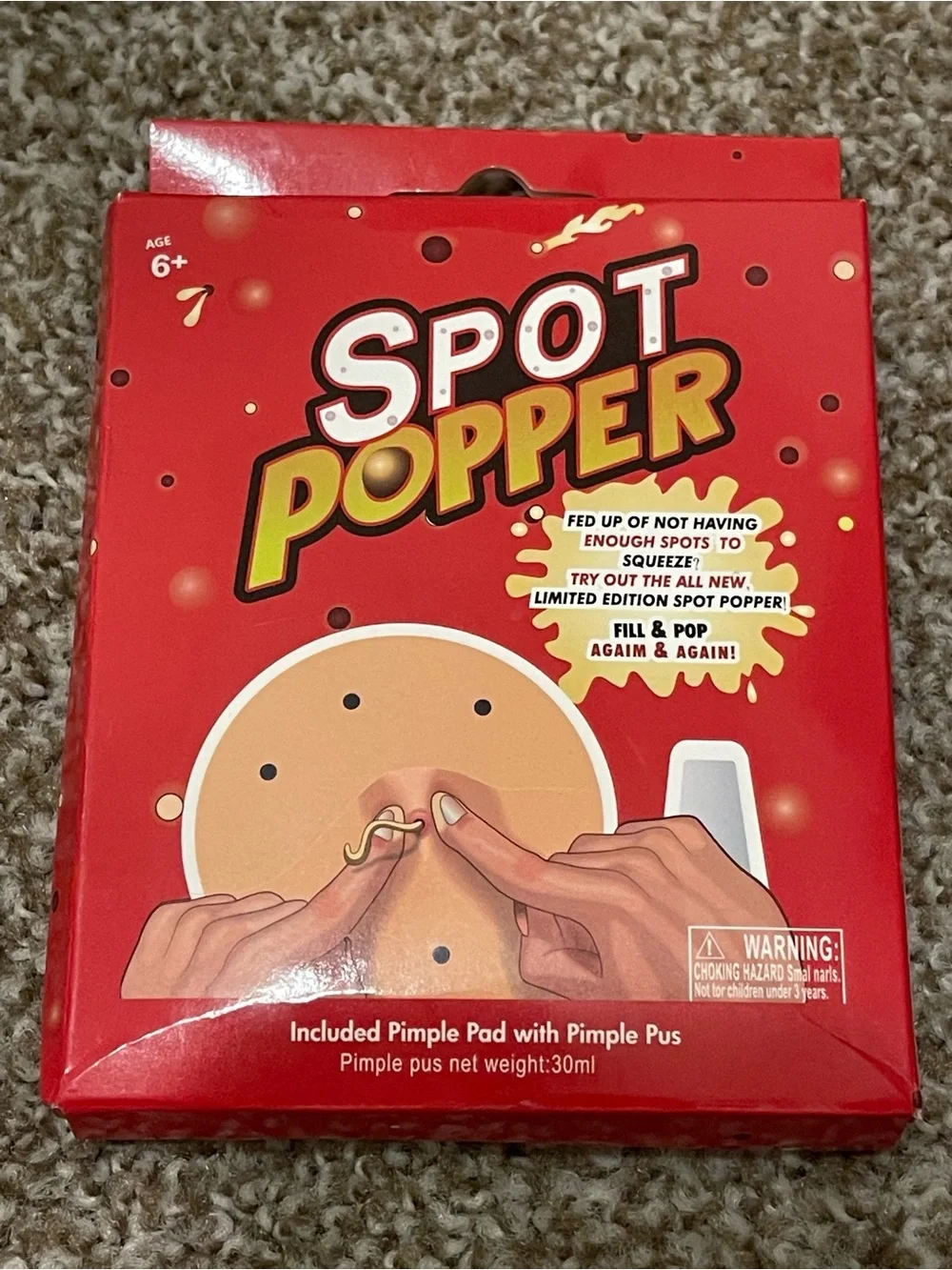 Pimple Popping Toy - Red
